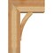 Ekena Millwork Thorton Block Rough Sawn Bracket w/ Offset Brace, Western Red Cedar, 8"W x 18"D x 26"H BKT0806X18X26THR05RWR - alternate 2